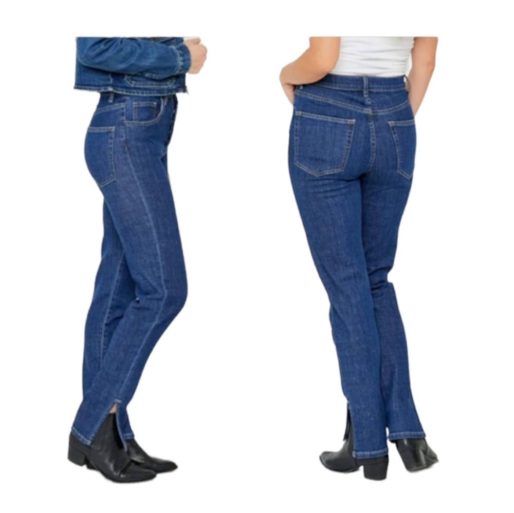 Oliver Logan Jeans | Oliver Logan Mom Jeans Split Ankle Button Fly 3128